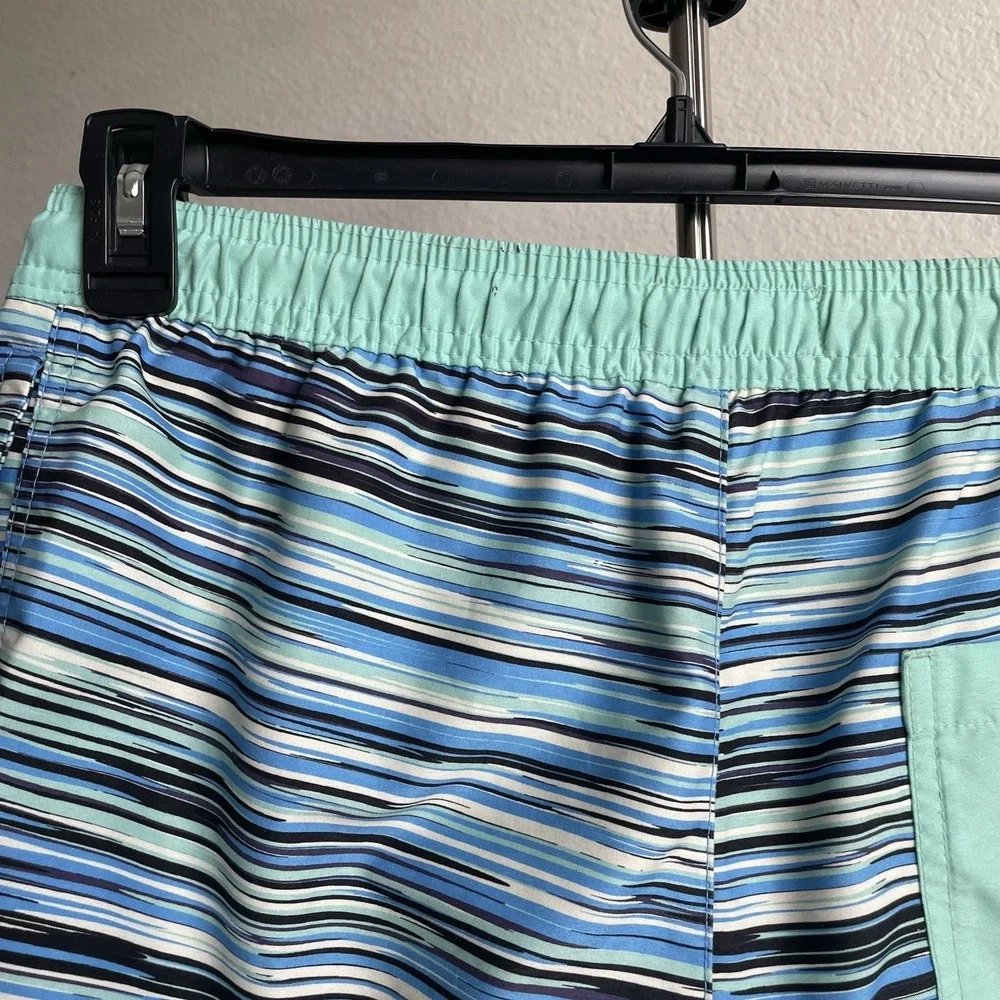 American Eagle‎ Swim Trunks Mens (S) Mesh lining Dot Stripes Print Drawstring